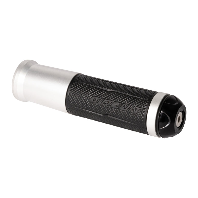 Silverstone Handgrips with Anodized Silver Color Ring