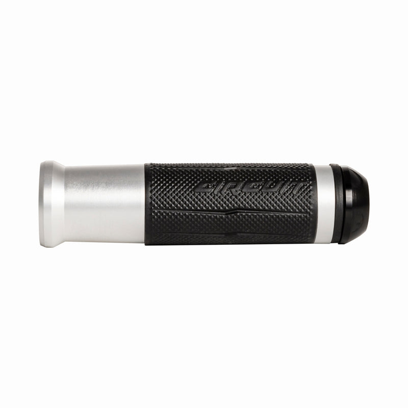 Silverstone Handgrips with Anodized Silver Color Ring